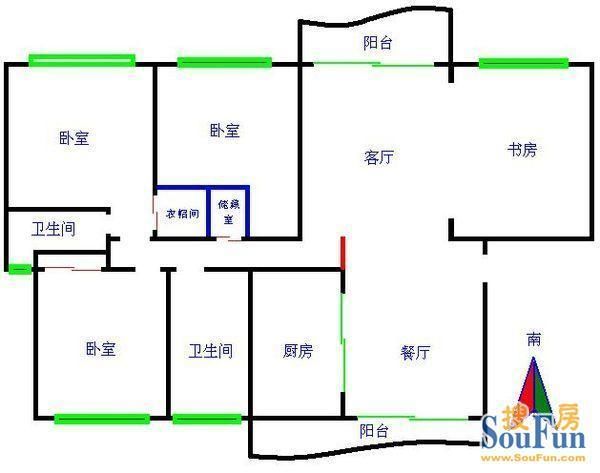 這種情形我一再強調，是非常不利的。衛生間為家中污穢之源，如果正好位於房子的中心位置，將不利於所有居住者的各方面運勢，避開為吉。