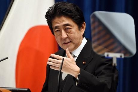 日本首相安倍晉三。(來源：AFP)