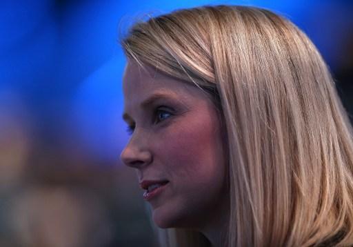Yahoo 執行長梅爾。 (圖:AFP)