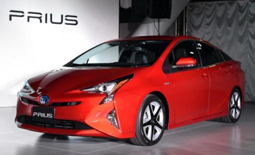 豐田公布 2016 年式油電混合動力的 Prius 。 (圖:AFP)