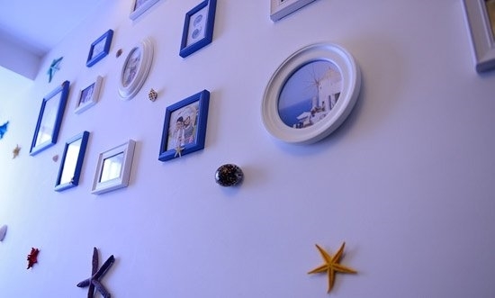 沙發背景墻特寫。