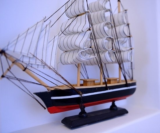 帆船軟飾品，標準的地中海風格元素。