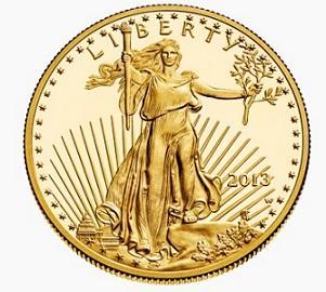 美國鷹揚金幣 (來源：維基百科)