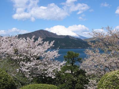 箱根蘆之湖與富士山美景