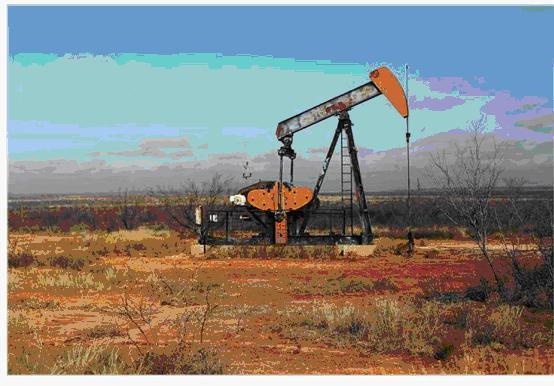 圖三：美國德州鑽油平台，圖片來源AFP