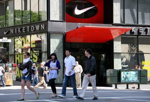 Nike 最新公布的財報優預期。 (圖:AFP)