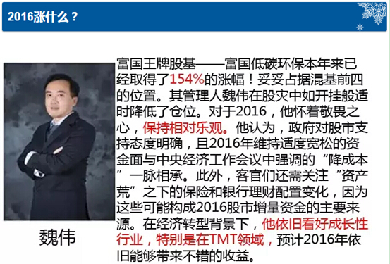 你知道2016年風口在哪嗎 明星基金經理告訴你