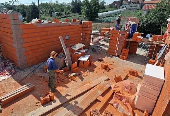 歐洲人蓋房過程