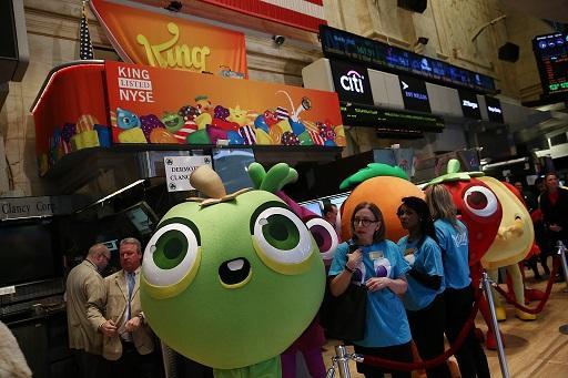 曾經推出Candy Cruse的King Digital未能再推出新產品股價暴跌 (圖: AFP)