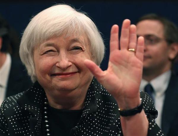 美國聯準會 (Fed) 主席葉倫 (Janet Yellen) 。 (圖:AFP)