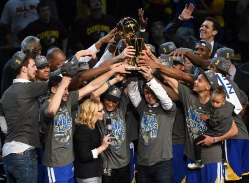 金州勇士隊奪得NBA總冠軍(圖：AFP)