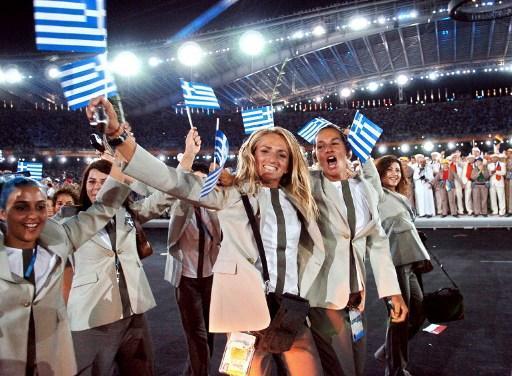 反觀2004 年雅典奧運盛況 誰也料想不到現在的希臘債務危機 (圖:AFP)