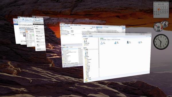 Win 7 Tab+alt後的畫面