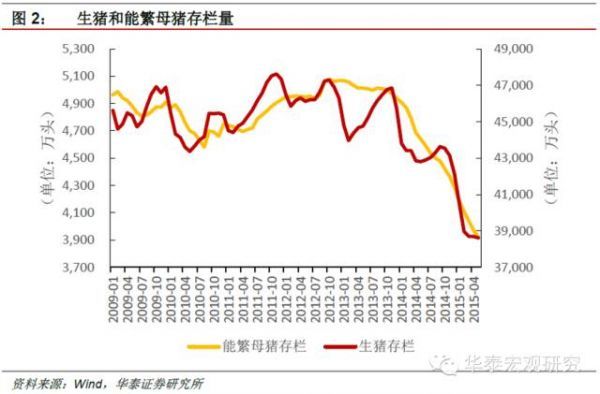 生豬和能繁母豬存欄量
