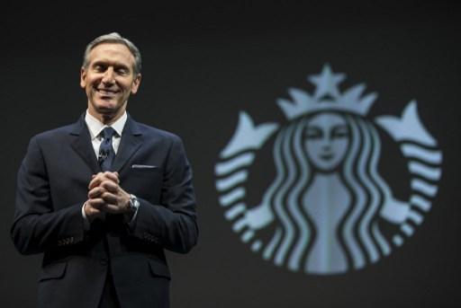 星巴克執行長 Howard Schultz 。 (圖:AFP)