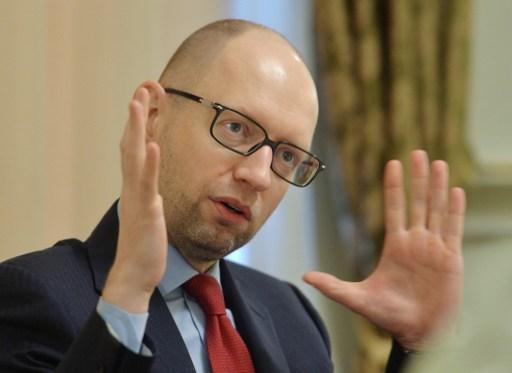 烏克蘭總理 Arseniy Yatsenyuk 。 (圖:AFP)