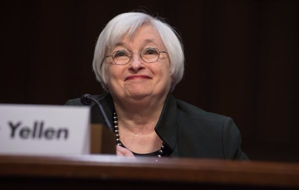 美國聯準會 (Fed) 總裁葉倫 (Janet Yellen)　圖片來源：afp