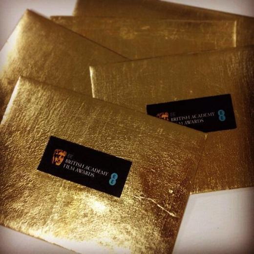 英國電影學院獎得獎者信封 (圖自BAFTA粉絲專頁)