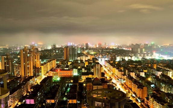 圖衡陽開發區夜景