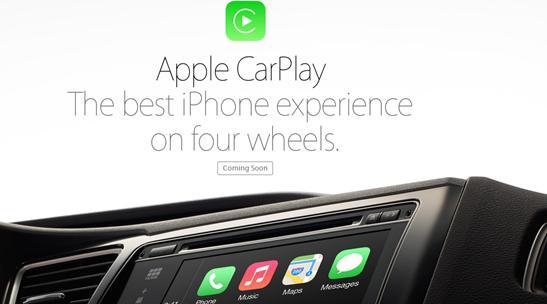 蘋果 CarPlay 車載系統。(圖片來源：蘋果官網)