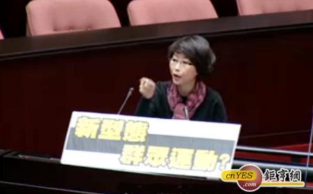 民進黨立委質詢江揆批對新型態群眾運動執法過當。(鉅亨網記者尹慧中攝)