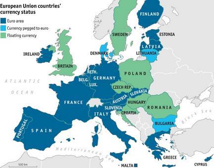 歐洲國家貨幣狀況
