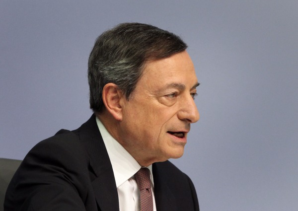 歐洲央行總裁德拉吉 (Mario Draghi)　圖片來源：afp