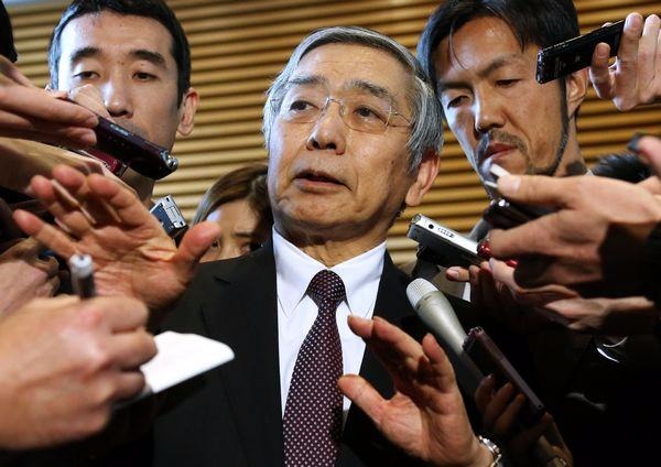 日本央行總裁 黑田東彥(Haruhiko Kuroda)　圖片來源：afp