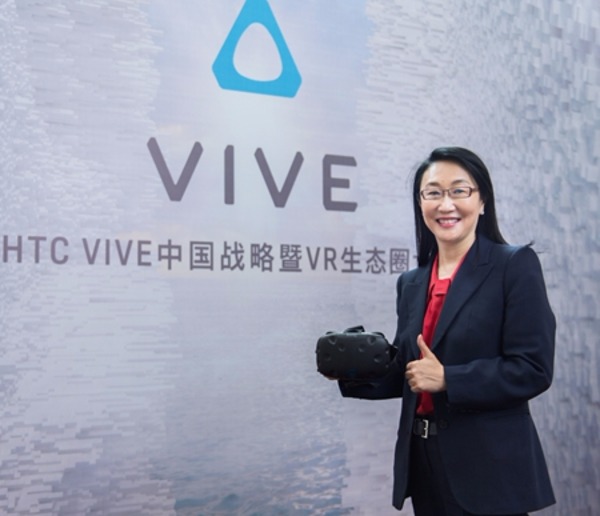 宏達電董事長王雪紅看好VR前景。(資料照，圖：宏達電提供)