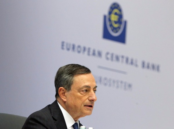 ECB 總裁德拉吉。 (圖:AFP)