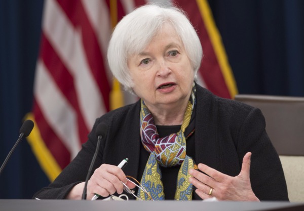 美國聯準會 (Fed) 主席葉倫 (Janet Yellen)　圖片來源：afp