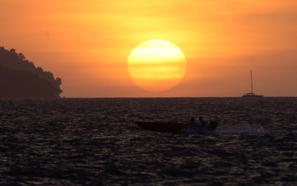 馬來西亞沙巴的夕陽(圖:AFP)