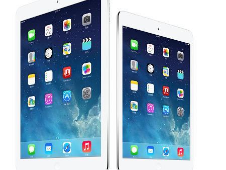 中華電信即將開賣iPad Air(左)和iPad mini(右)配備Retina顯示器。(圖：中華電提供)