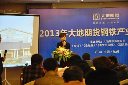 大地期貨副總經理鄭潔女士發言