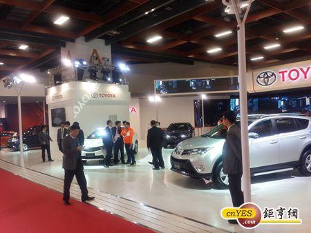 TOYOTA車展攤位。(wj6)