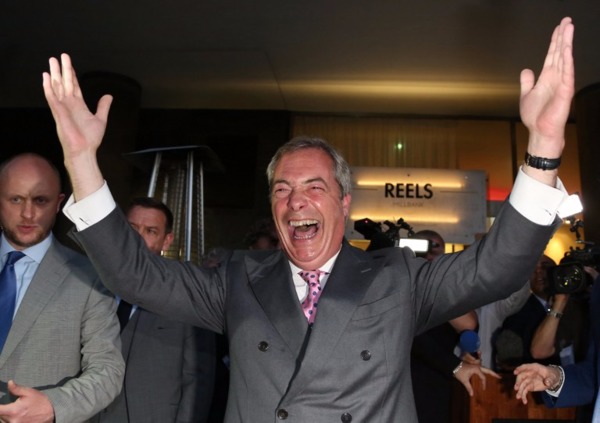 英國獨立黨領袖Nigel Farage(圖：AFP)