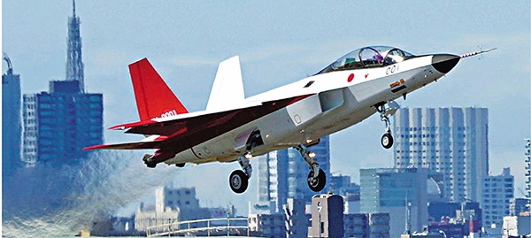 日本計劃生產100架「F-3」戰機。圖為該國首款國產隱形戰機X-2。 圖片來源：香港文匯報