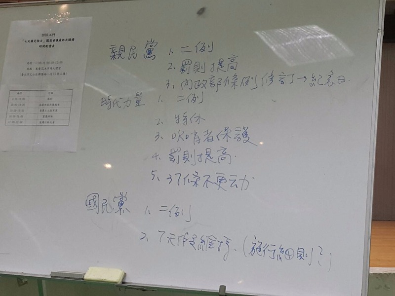 勞基法第36條修法 親民黨、時代力量、國民黨立場 ( 宋宜芳攝)