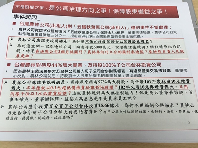 詹連凱所提爭議說明。