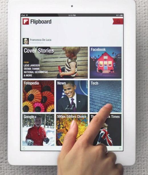 Flipboard新聞閱讀器 (圖片來源：Flipboard 官網)