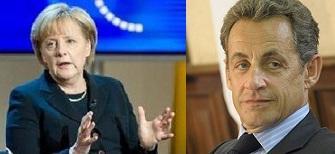 德國總理梅克爾(左)與法國總統薩科齊(右)。(圖:德國總統府官網、維基百科)