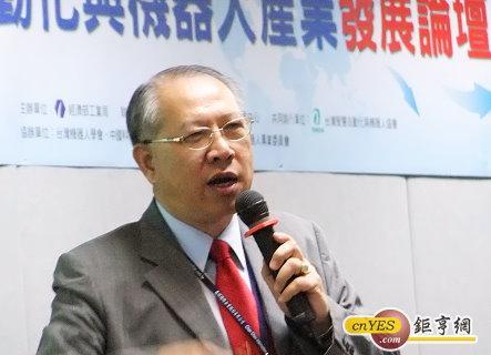 上銀董事長卓永財今日以獅子一說形容兩岸產業競合關係。