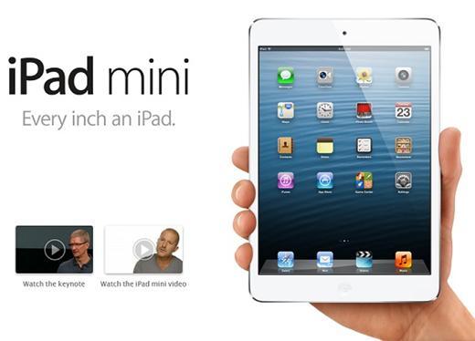 蘋果7.9吋平板電腦iPad mini。(圖：官網)
