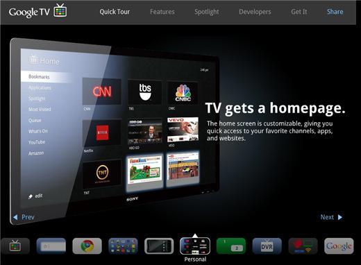 Google TV去年上市，但市場並不青睞。(圖片來源：Google TV 官網)