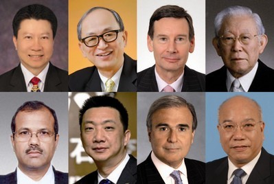 入圍名單由8位具豐富經驗和領導地位的國際評審嚴謹篩選。(由上至下, 從左至右)泰國商會暨泰國貿易委員會秘書長Vichai Assarasakorn、世界黃金協會遠東區董事總經理鄭良豪、國際鉑金協會首席執行官高偉政(James Courage)、東京鑽石交易所(Tokyo Diamond Exchange)名譽主席加藤英高、荷蘭銀行(ABN AMRO Group)國際鑽石及珠寶部亞洲區主管Biju Patnaik、上海鑽石交易所總裁林強、美國珠寶商協會(Jewelers of America)執行長倫奇(Matthew Runci)、國際有色寶石協會主席袁健榮