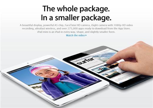 iPad Mini定價329美元起，令分析師失望