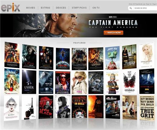 傳蘋果研議Apple TV 內建app播放Epix影片    (圖：Epix網站)