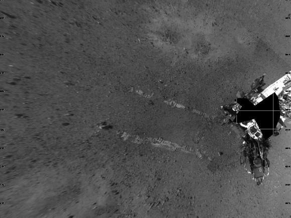 好奇號首度試車（圖：NASA/JPL）