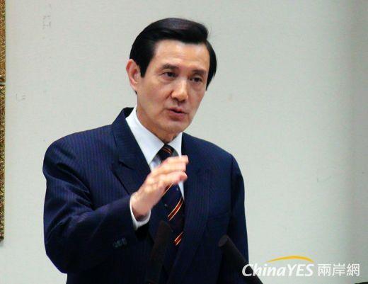 國民黨主席馬英九表示，有不介入司法的總統是國家福氣。(兩岸網記者王定傳攝)