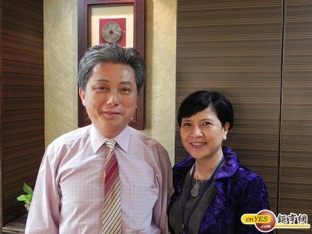 昭輝董事長林詩芸(右)、總經理林宜宏